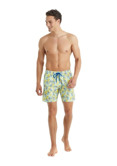 Blackspade Erkek Desenli Sarı Deniz Şort Mayo C9t1n4o01 Sarı