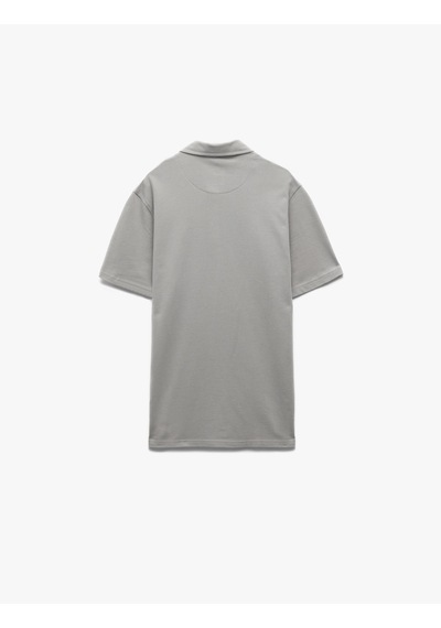Koton Pamuklu Regular Fit Kısa Kollu Polo Yaka Tişört Gri 5sam10027mk Gri