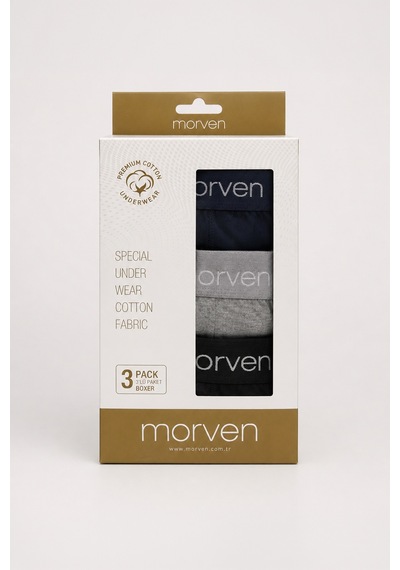 Morven Erkek Muhtelif 3lü Boxer Seti 25mc020003925 Muhtelif