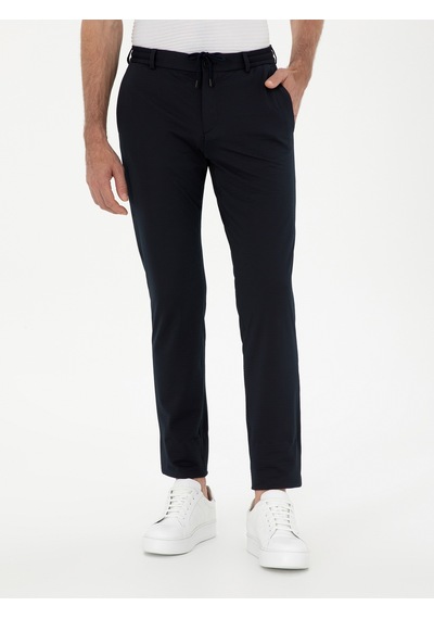 Cacharel Lacivert Slim Fit Pantolon