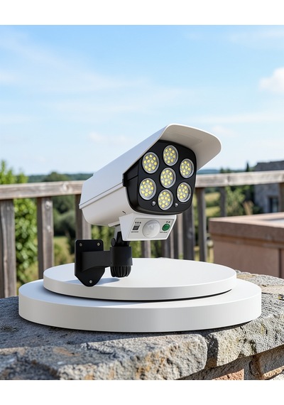 Solar Şarjlı Kamera Tasarımı Led Dış Mekan Lambası Uczzzv070solarlamba-1 Beyaz