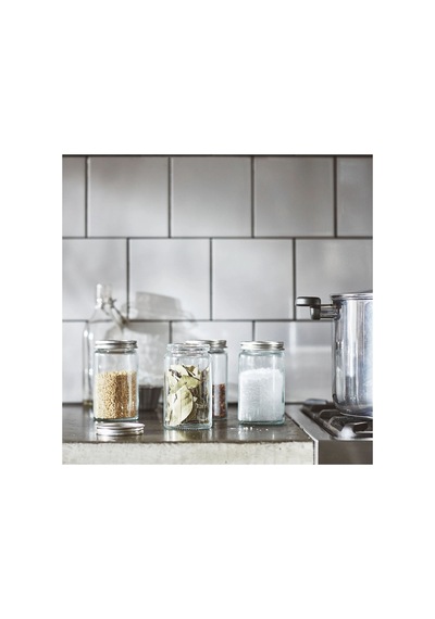 Ikea Cıtronhaj Baharatlık Seti 4 Parça 350 Ml 12 X 7 Cm Gümüş Şeffaf Gümüş - Şeffaf