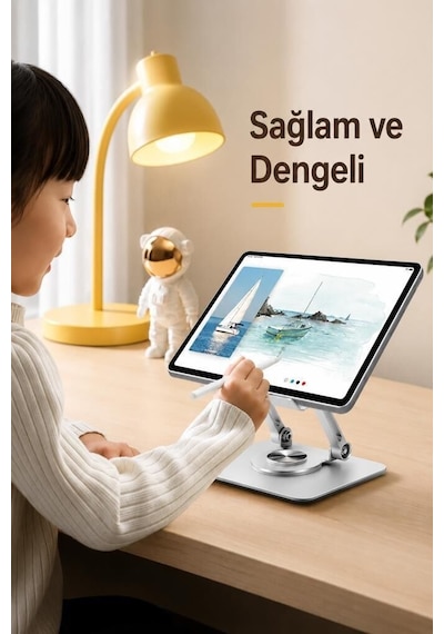 Delux Serisi Jx045 Siyah Telefon Tablet Tutucu Eller Serbest Masa Aksesuarı Masaüstü Stant Diğer