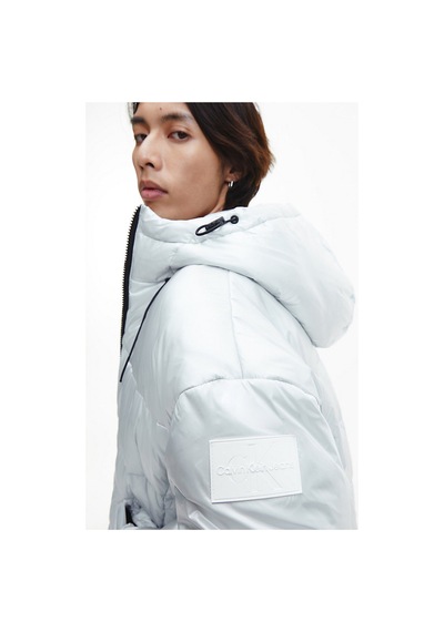 Calvin Klein Erkek Oversized Şişme Mont Gri Gri