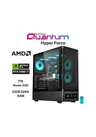 Quantum Stormforge Force Ryzen7 5700x 32gb 1tbssd Rtx5060ti Freedos Gaming Masaüstü Bilgisayar 003002