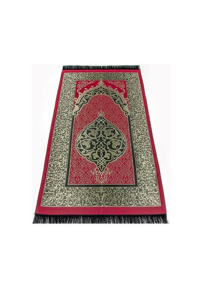 Ekonomik Osmanlı Tafta Seccade - 0150 - Bordo