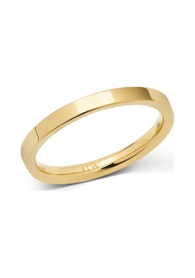 Line Ring Polished Gold 2.5mm Gold