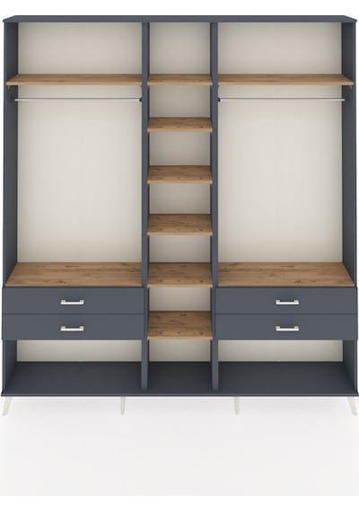 Arges Dolap 10 Raflı 4 Çekmeceli 2 Askılı 220x30x243 Antrasit-çam/antrasit Atlas Çam/antrasıt Arges Dolap 10 Raflı 4 Çekmeceli 2 Askılı 220x30x243 Antrasit-çam/antrasit Atlas Çam/antrasıt
