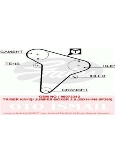GATES 5420XS TRIGER EKSANTRIK KAYISI DUCATO EM / 605 BOXER EM / J