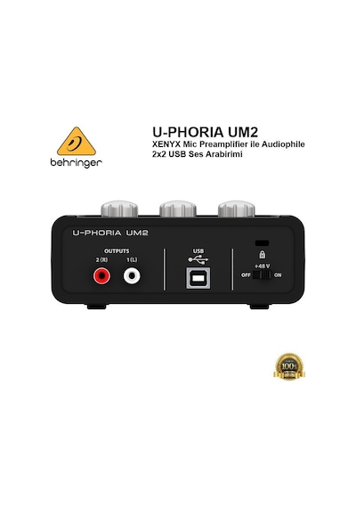Behringer U-Phoria Um2 Usb Mikrofon Ses Kartı
