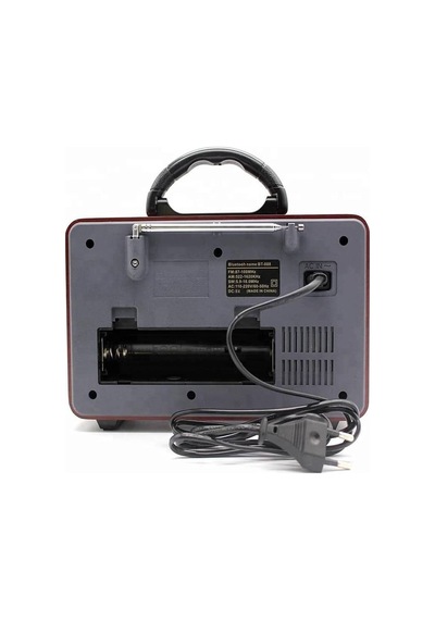 Şarjlı Nostaljik Retro Radyo Sd Kart Usb Bluetooth Fm Radyolu Taşınabilir Kablosuz Hoparlör M-111bt