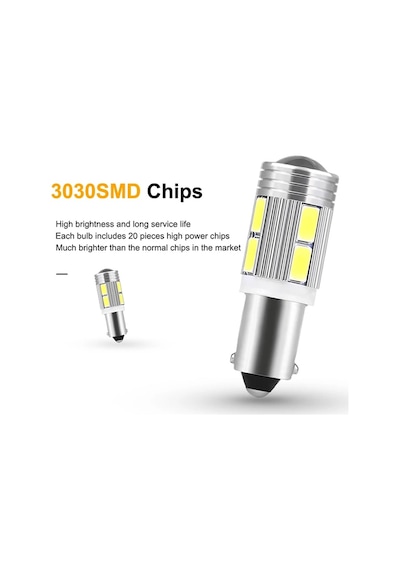 Ba9S Led Ampül Mini Duylu 12V Stop.Sinyal Ampülü Degildir
