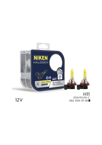 Niken 12v H11 55w Sarı Işık Ampül Pg319-2 2800k Nıken 0620040105 Unıversal