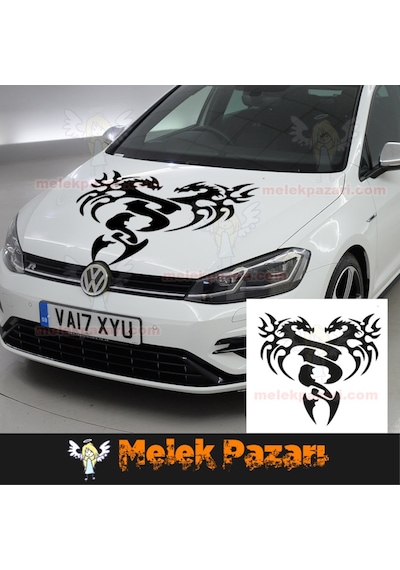 Ejderha Ön Kaput Araba Sticker. Off Road Sticker