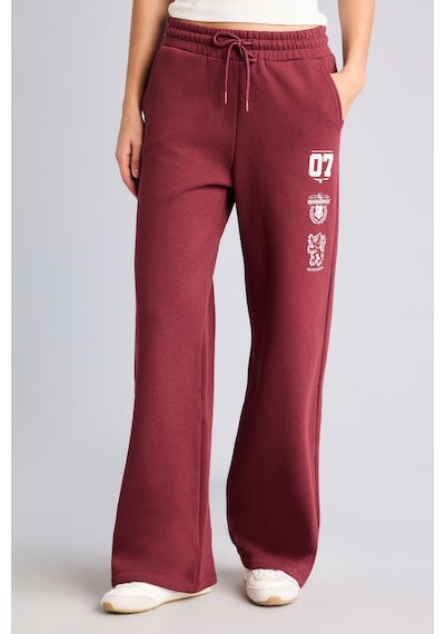 Defacto Harry Potter Wide Leg Beli Bağcıklı Baskılı Kalın Kumaş Eşofman Altı I3173ax26aubr98 Bordo-br98
