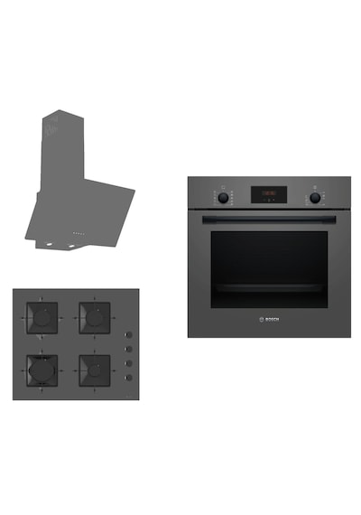 Bosch - Ferre HBF512BH1T - SS208 - D088 Antrasit Ankastre Set