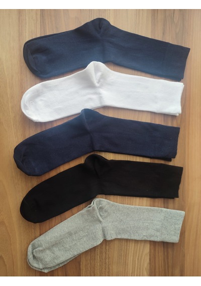 5'li Düz Klasik Erkek Çorabı Çok Renkli