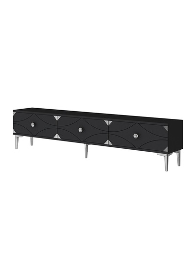 Tsa1897dbs - Alfa Tsa180 Tv Stand, Tv Sehpası Ve Tv Ünitesi Safirmeşe - Beyaz - Sılver 180cm