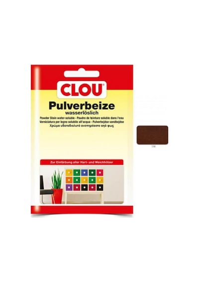 Suda Çözülen Oksit Toz Ahşap Boyasıclou Oksit Toz Boya Nr:165 Koyu Meşe 12gr-5170