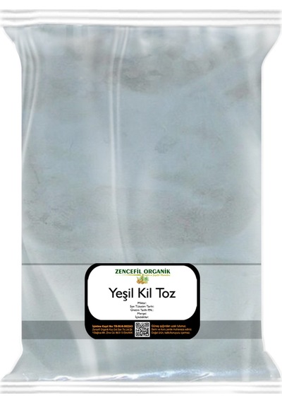 Zencefil Organik Toz Yeşil Kil 500 G