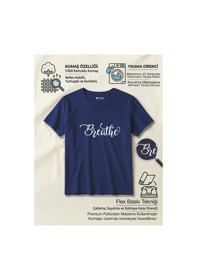 North Whiskers "breathe" Baskılı %100 Pamuklu Lacivert Minimalist Tişört Lacivert - 875672900 Lacivert - 875672900 Lacivert North Whiskers "breathe" Baskılı %100 Pamuklu Lacivert Minimalist Tişört Lacivert - 875672900 Lacivert - 875672900 Lacivert