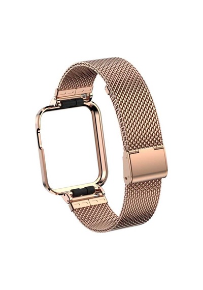 Xiaomi Redmi Watch Mi Watch Lite Uyumlu Krd-59 Metal Kordon Casey Mobile Gold