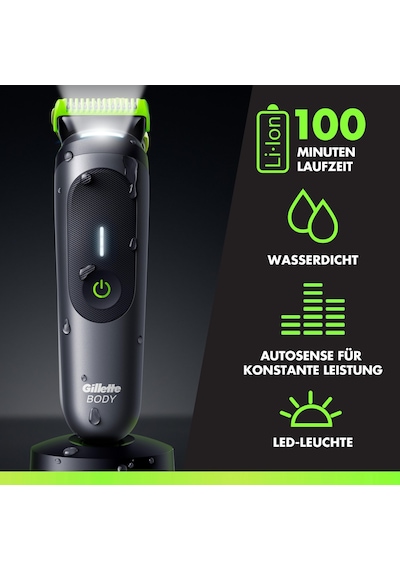 Gillette Labs İ7 Body + Intimate Giyotin Erkek, Siyah/yeşil, Skinfirst Teknolojisine Sahip Vücut Ve Mahrem Bölge İçin Erkekler İçin Intimate Tıraş Makinesi, Su Geçirmez, Led Işık, Duş Tutucu Ve Şarj Standı İçerir Gillette Labs İ7 Body + Intimate Giyotin Erkek, Siyah/yeşil, Skinfirst Teknolojisine Sahip Vücut Ve Mahrem Bölge İçin Erkekler İçin Intimate Tıraş Makinesi, Su Geçirmez, Led Işık, Duş Tutucu Ve Şarj Standı İçerir