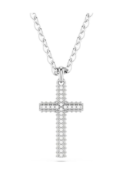 5675577 Swarovski Kolye İnsigne:pend Cross Full Pave Whi/rhs Altın