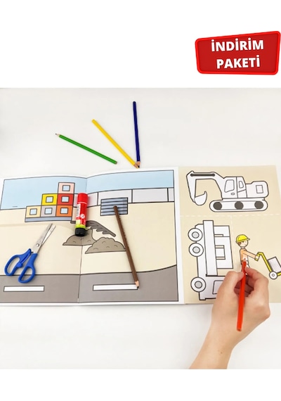 12-24 Ay Cırt Ve Cırt Ile Konuşma Vakti / Kes Boya Yapıştır- Taşıtlar