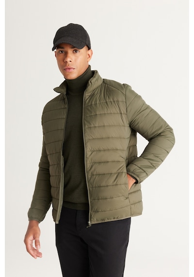 Ac&Co / Altınyıldız Classics Standart Fit Normal Kesim Dik Yaka Erkek Mont Haki Ac&Co / Altınyıldız Classics Standart Fit Normal Kesim Dik Yaka Erkek Mont Haki
