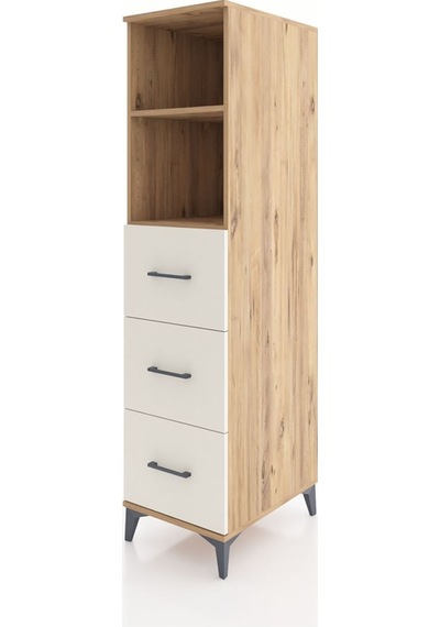 Kronos Dolap 2 Raflı 3 Çekmeceli 44x59x182 Çam-aytaşı Atlas Çam