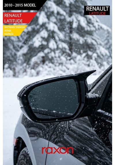 Renault Latıtude 2010-2015 Batman & Yarasa Ayna Kapağı Parlak Piano Black Sport