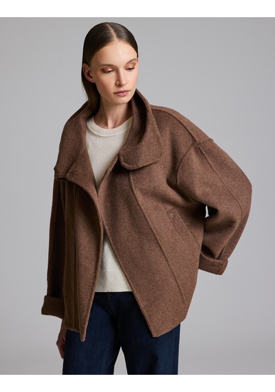 Pierre Cardin Kahverengi Yün Karışımlı Kaşe Mont 50329302-vr029