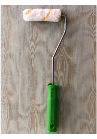 Saten Parmak Rulo Fırçası Metal Saplı 10 Cm