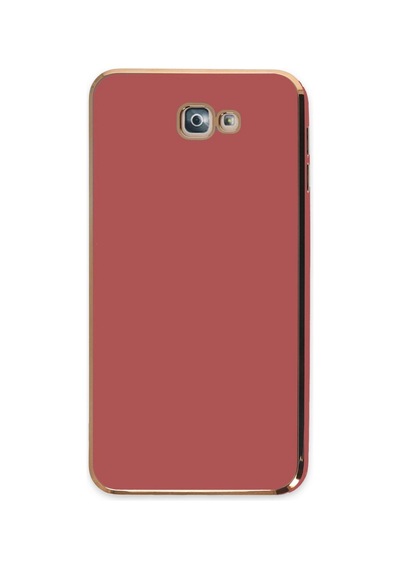 Galaxy Uyumlu - J7 Prime Kılıf Volet Silikon - Kırmızı