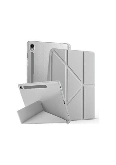 Samsung Galaxy Uyumlu Tab S10 Lite 11 Inc Sm-x400 Üçgen Katlanabilir Kalemlikli Yatay Dikey Standlı Kılıf Kapaklı Kılıf