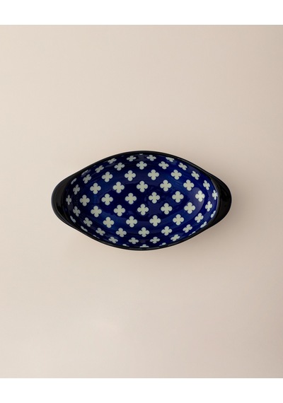 Madame Coco Reve Bleu Raye Oval Tabak - 19 Cm - Mavi/beyaz 8684427225271 Çok Renkli