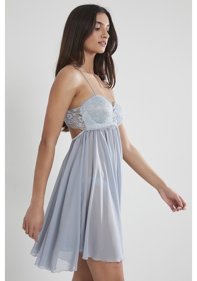Pierre Cardin 880 Saten Gecelik - Mist Mist