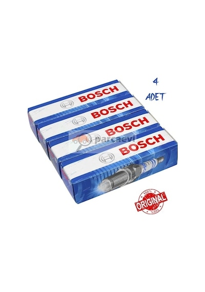 Bosch Vw Golf 5 1.6 102 Beygir Çift Tırnak Buji Seti 4'lü 2004-2008
