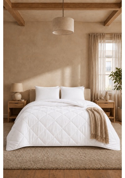 Formeya Beyaz Tek Kişilik Yastık ve Yorgan Seti 155X215