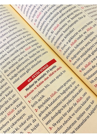Kuranı Kerim Metinsiz Yüce Meali Orta Boy