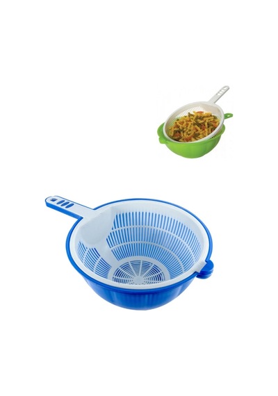 Plastik 2 Katlı Çok Maksatlı Makarna Süzgeci Karma - 40260917 Diğer