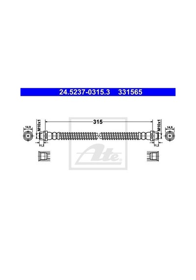 Ate 24523703153 Fren Hortumu Vw Amarok 2.0 Tsı 2010