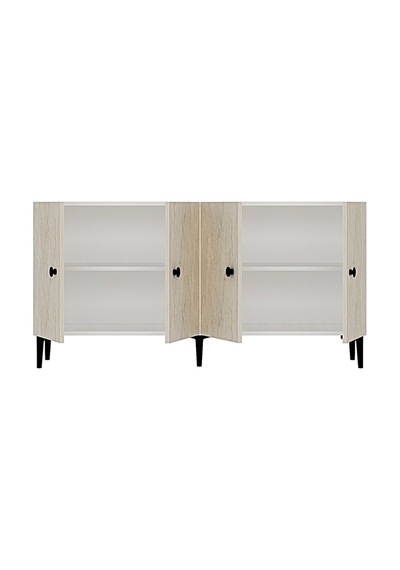 Ka1518bt Pella Konsol Ve Tv Sehpası Beyaz-traverten 150cm