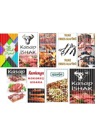Baskılı Branda Kapı Sinekliği 100X200 Cm
