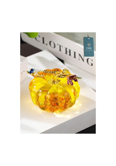 Chacha Home Luxury Autumn Kristal Cam Kabak Dekoratif Obje - 6 Cm 1 Adet