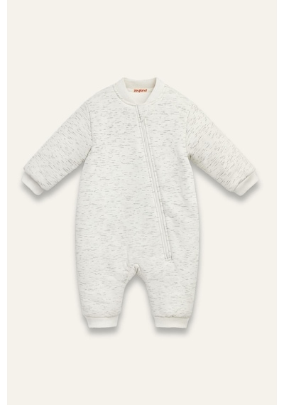 Zeyland Unisex Çocuk Elyaf Dolgulu Uyku Tulumu - Beyaz Beyaz