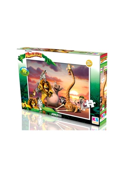 Ks Games Puzzle Madagascar 100 Parça