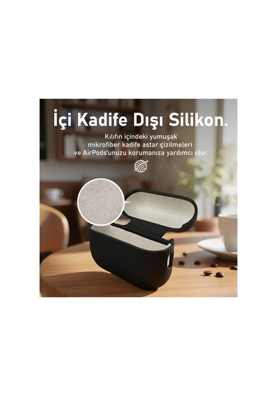 Apple Airpods Pro 2.nesil Kılıf Askı Aparatlı Lansman Lavanta Grisi