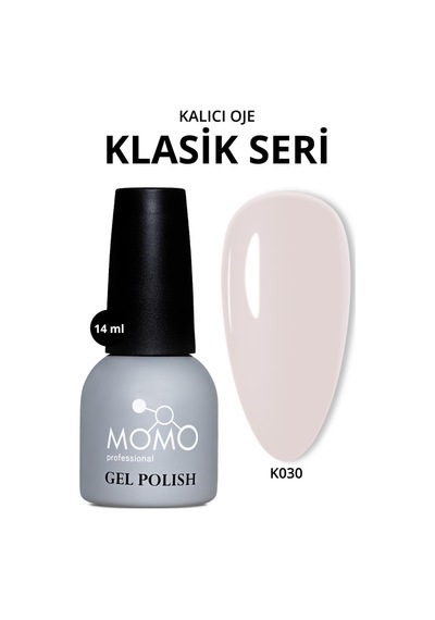 Momo Professional Kalıcı Oje K030 Beyaz Vizon 14 Ml